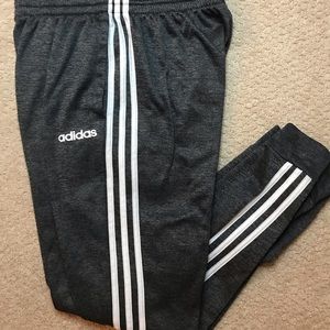 Dark Gray Adidas Track Tapered Jogger Sweatpants